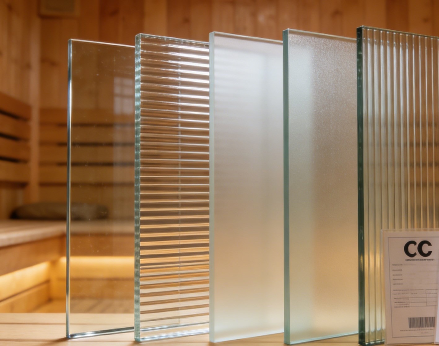 Σάουνα Δωμάτιο με αντιεκρηκτικό γυαλί