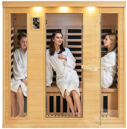 Εσωτερικό 4-άτομο Hemlock Infrared Sauna Room